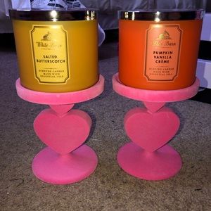 Bath and body works candle holder set